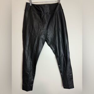 Nordstrom Black Faux Leather Pants NWT in size large